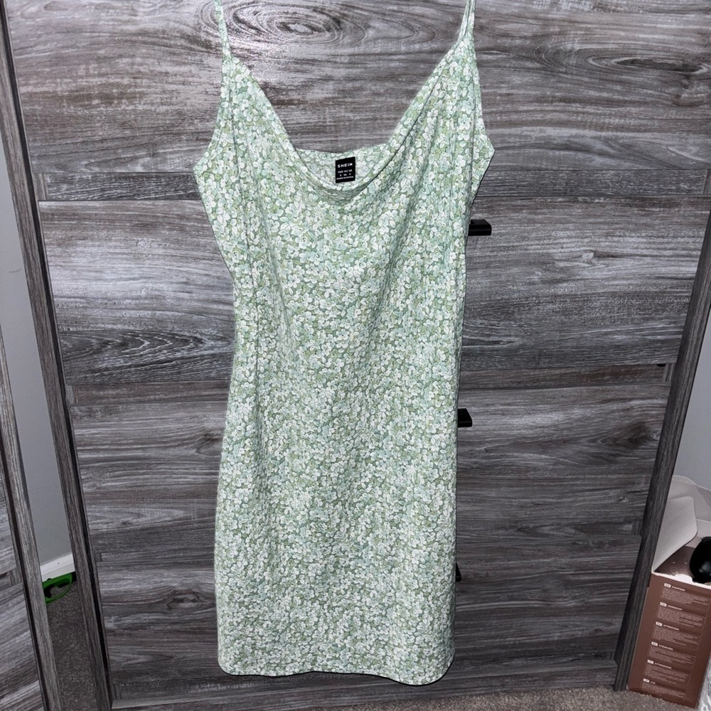 Floral Green Dress